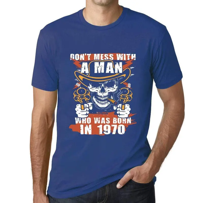 Men’s ‘Don’t Mess With Me’ Born Tough Graphic T-Shirt – Bold Statement Tee