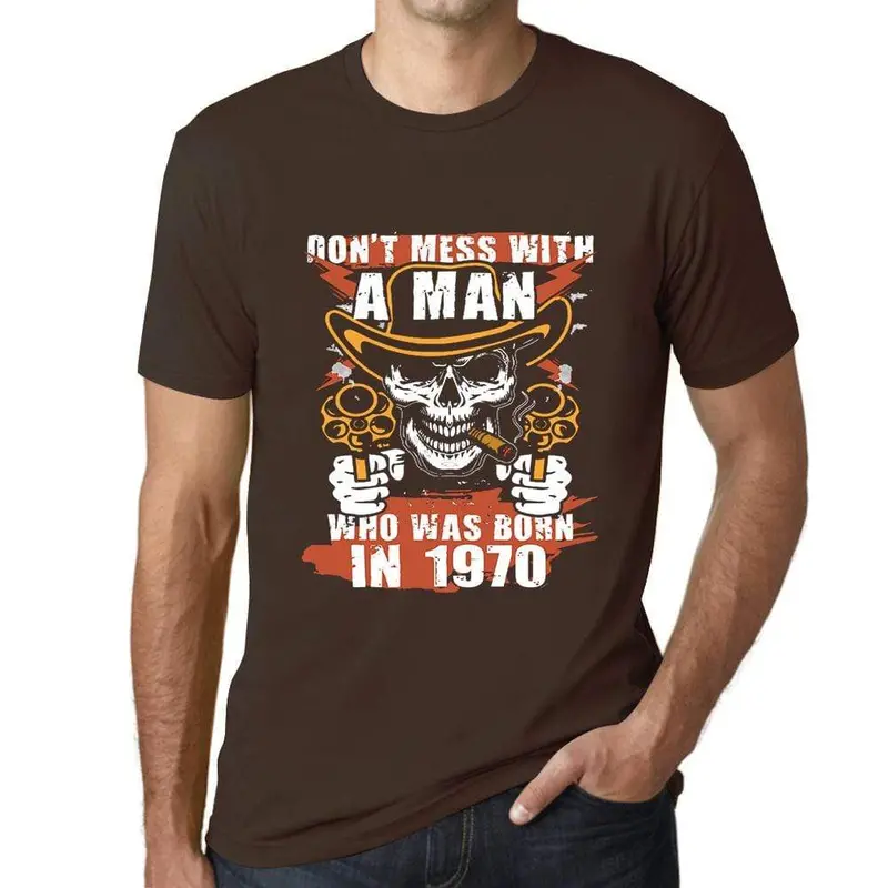 Men’s ‘Don’t Mess With Me’ Born Tough Graphic T-Shirt – Bold Statement Tee