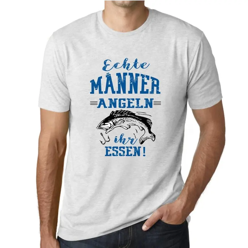 Men’s Fishing-Themed Graphic T-Shirt – Humorous Angling Gift for Food Lovers