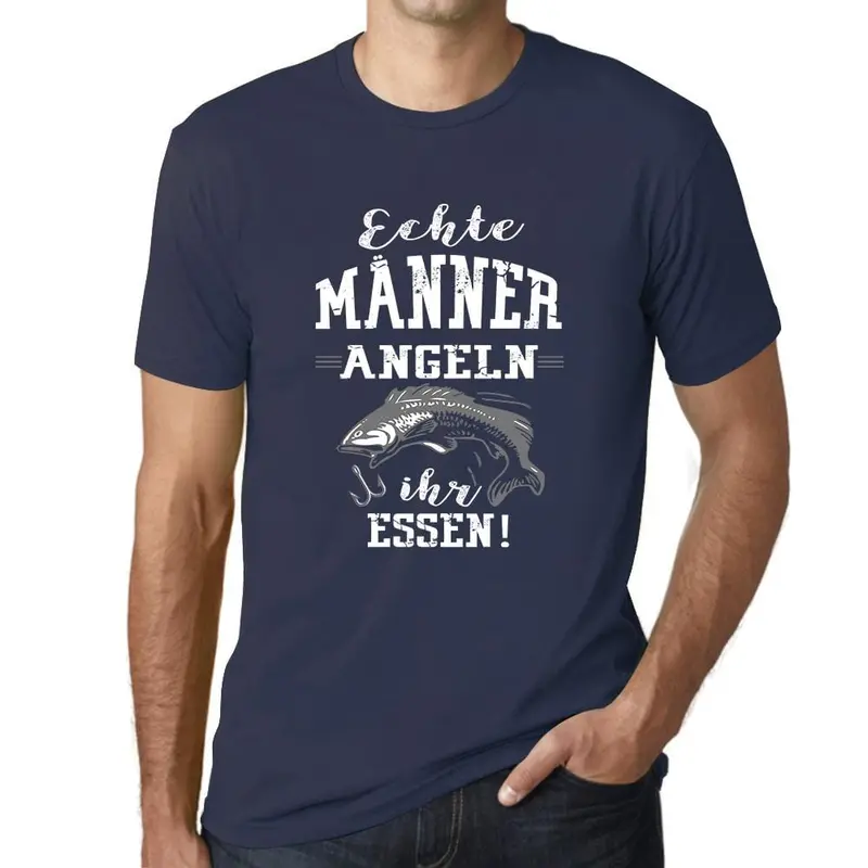 Men’s Fishing-Themed Graphic T-Shirt – Humorous Angling Gift for Food Lovers