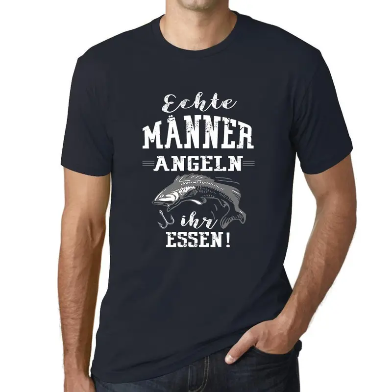 Men’s Fishing-Themed Graphic T-Shirt – Humorous Angling Gift for Food Lovers