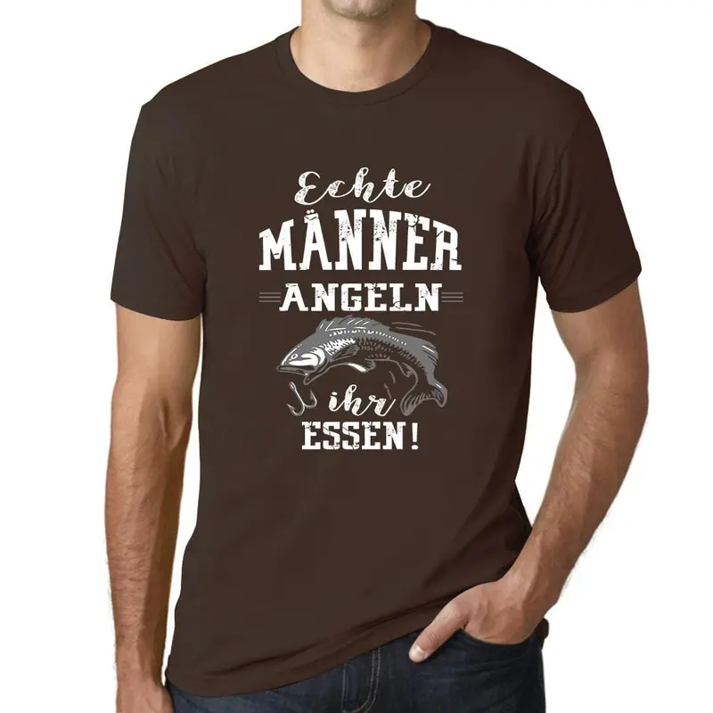 Men’s Fishing-Themed Graphic T-Shirt – Humorous Angling Gift for Food Lovers