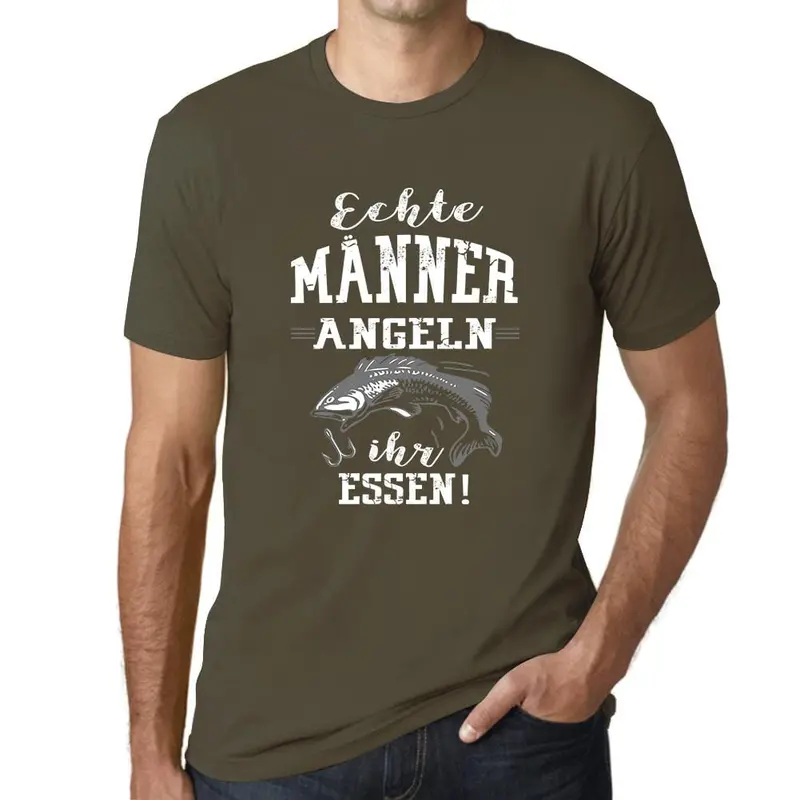 Men’s Fishing-Themed Graphic T-Shirt – Humorous Angling Gift for Food Lovers