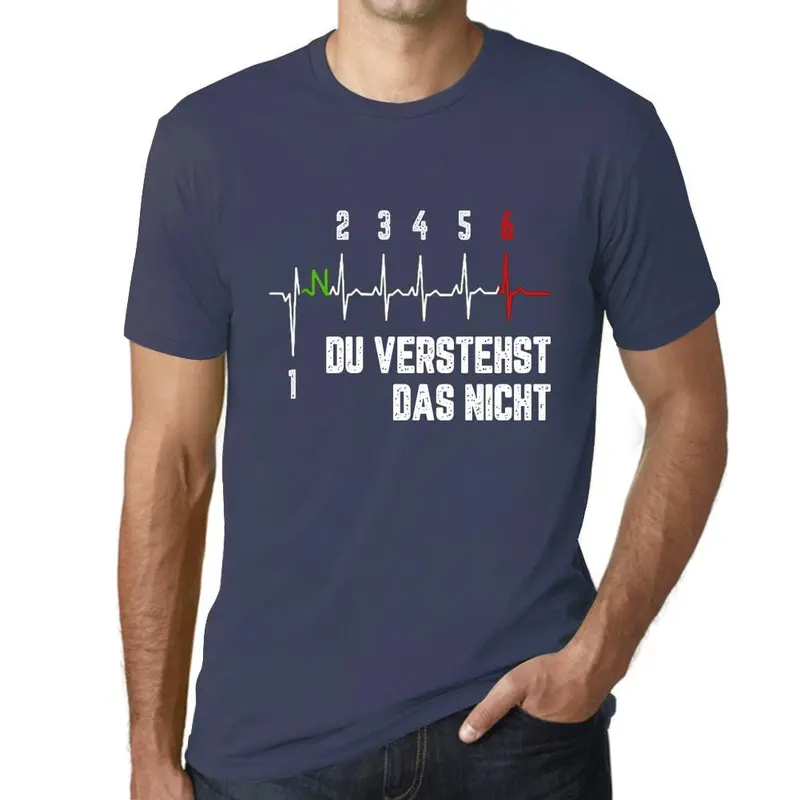 Men’s German-Language Humor T-Shirt: ‘Du Verstehst Das Nicht’ – Aqua