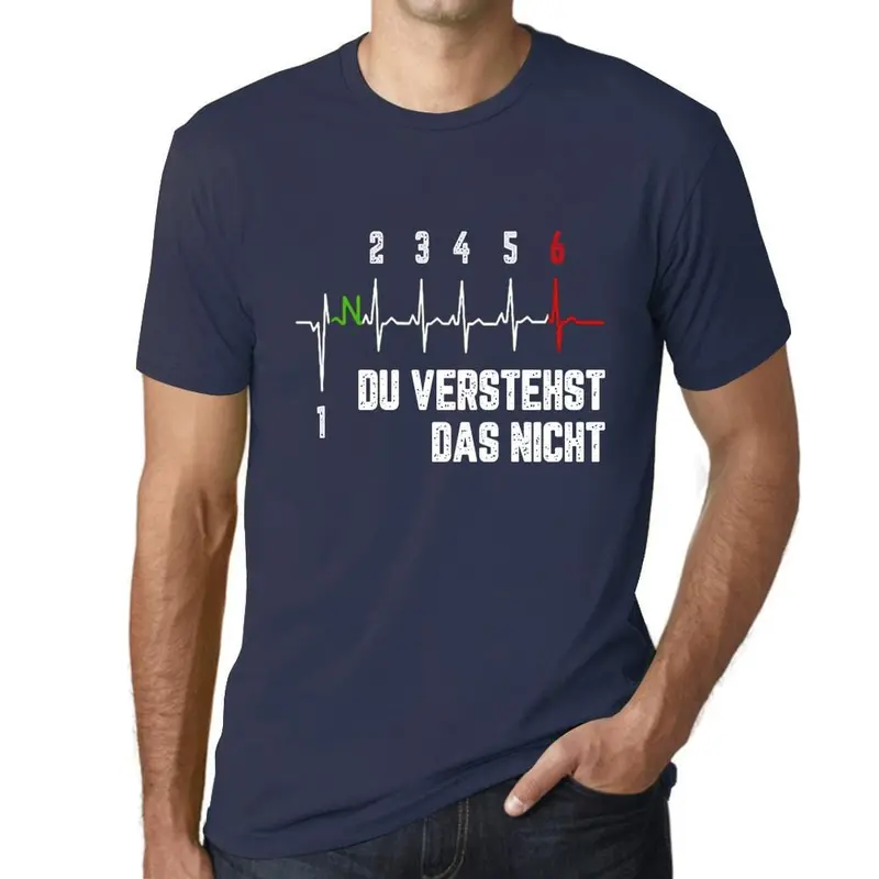 Men’s German-Language Humor T-Shirt: ‘Du Verstehst Das Nicht’ – Aqua