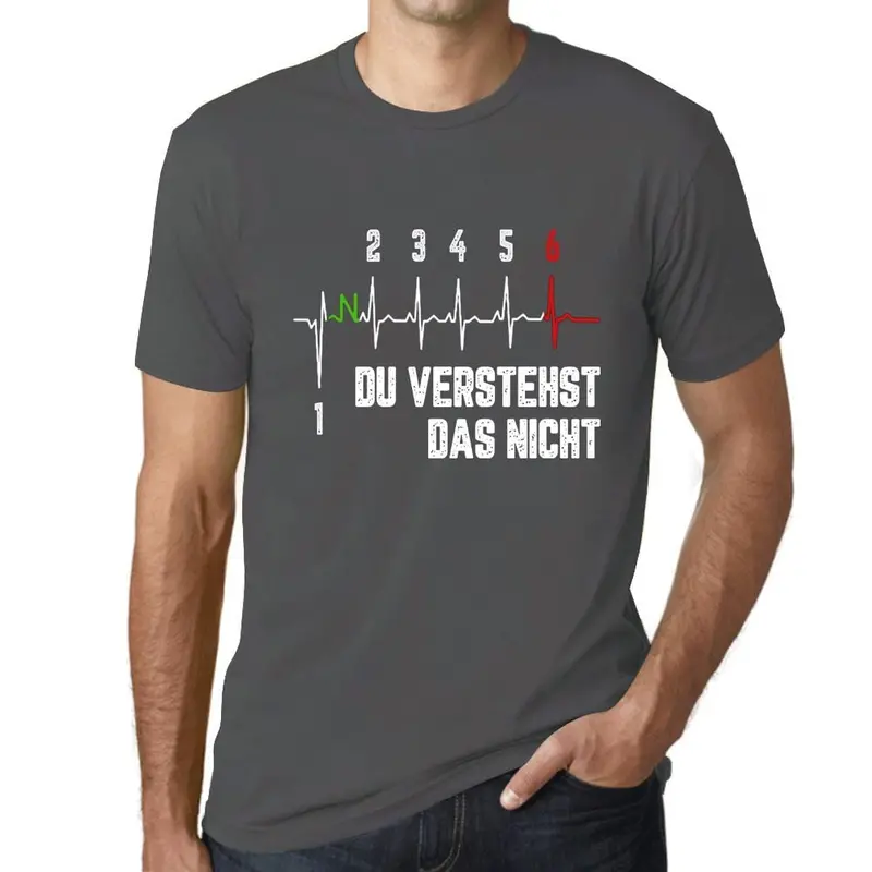 Men’s German-Language Humor T-Shirt: ‘Du Verstehst Das Nicht’ – Aqua