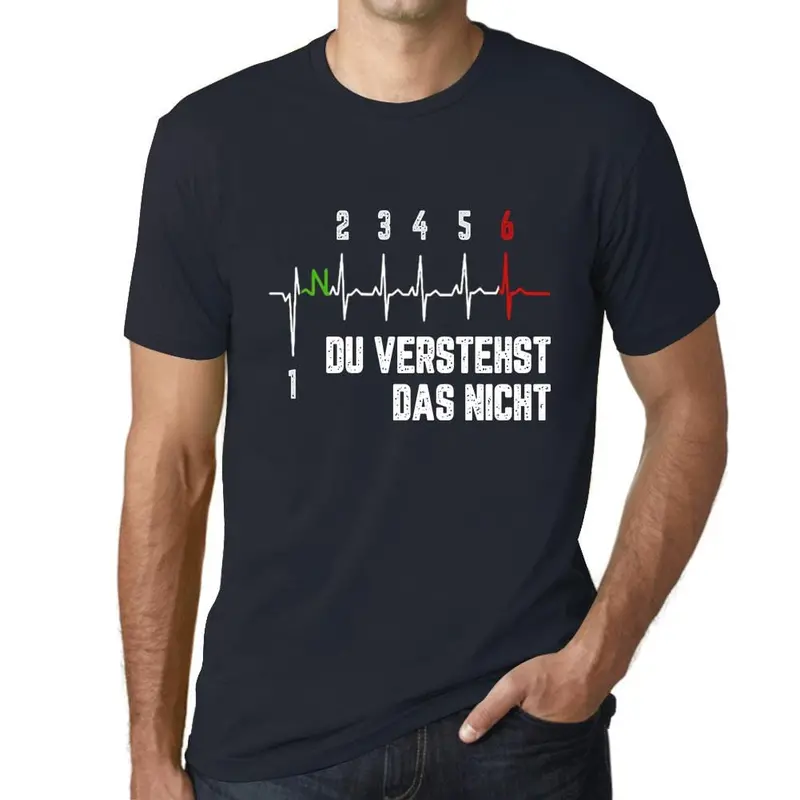 Men’s German-Language Humor T-Shirt: ‘Du Verstehst Das Nicht’ – Aqua