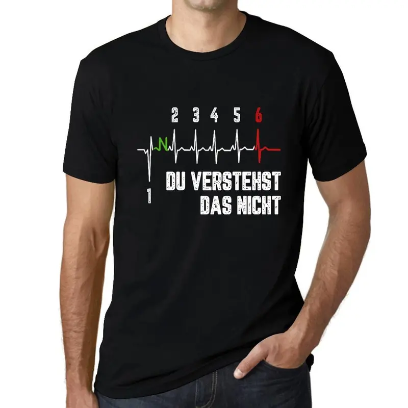 Men’s German-Language Humor T-Shirt: ‘Du Verstehst Das Nicht’ – Aqua