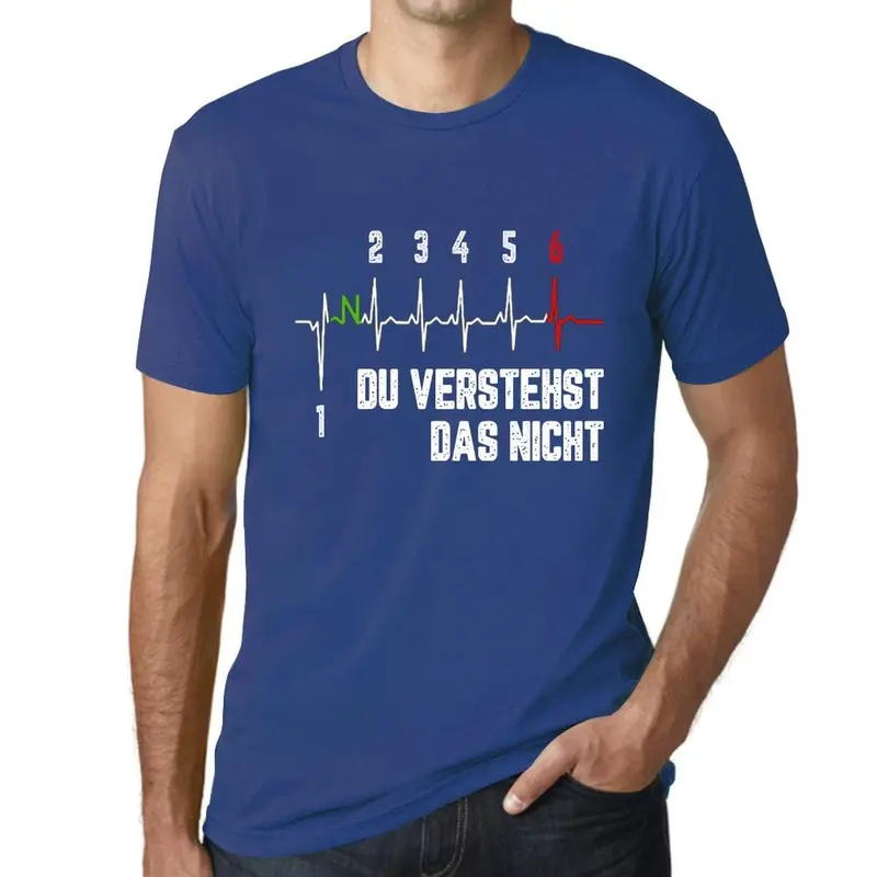 Men’s German-Language Humor T-Shirt: ‘Du Verstehst Das Nicht’ – Aqua
