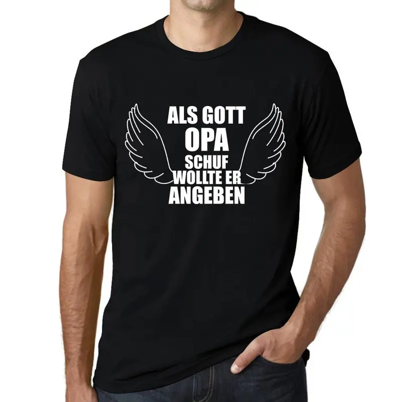 Men's Graphic T-Shirt Als Gott Opa Schuf Idea Gift 1
