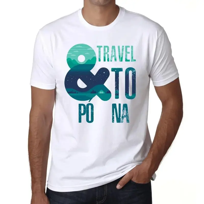 Men's Graphic T-Shirt And Travel To Poona Eco-Friendly Limited Edition Short Sleeve Tee-Shirt Vintage Birthday Gift Novelty 1