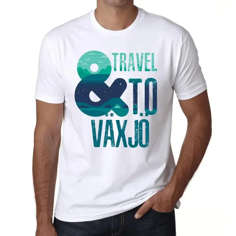 Men's Graphic T-Shirt And Travel To Växjö Eco-Friendly Limited Edition Short Sleeve Tee-Shirt Vintage Birthday Gift Novelty 1