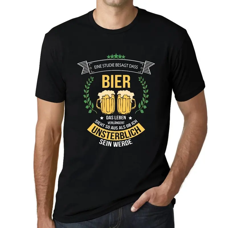 Men's Graphic T-Shirt Bier Unsterblich Sein Werde Idea Gift 1