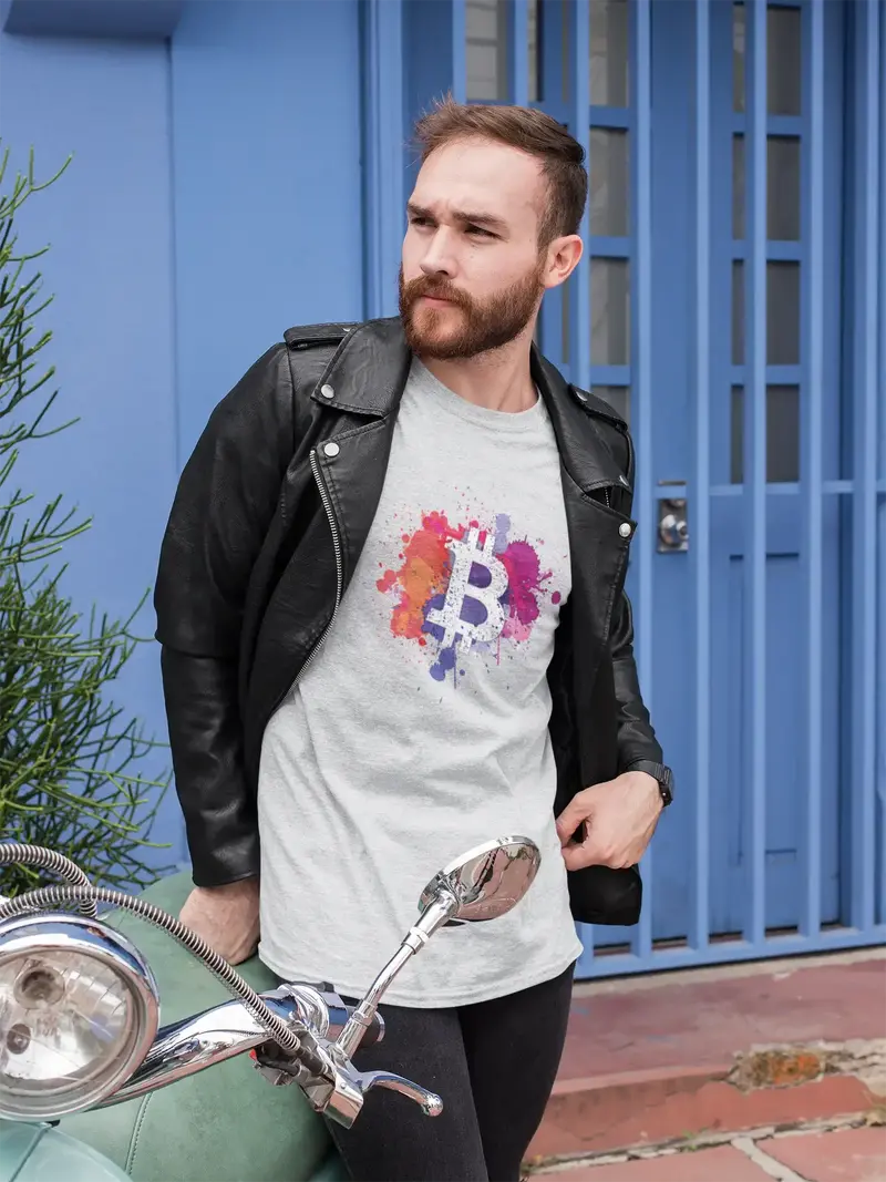 Men’S Graphic T-Shirt Bitcoin Art Btc Hodl Crypto Traders Gift Idea 1