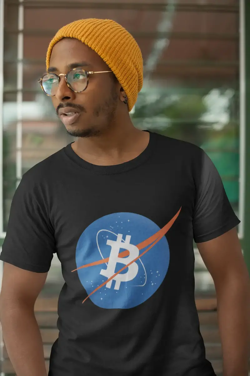 Men’S Graphic T-Shirt Bitcoin Btc Nasa Style Hodl Crypto Traders Gift Idea 1