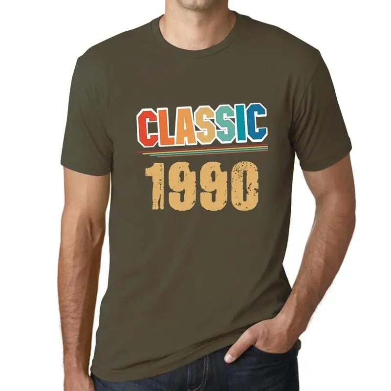 Men’S Graphic T-Shirt Classic 1990 30Th Birthday Military Green Gift Idea 1