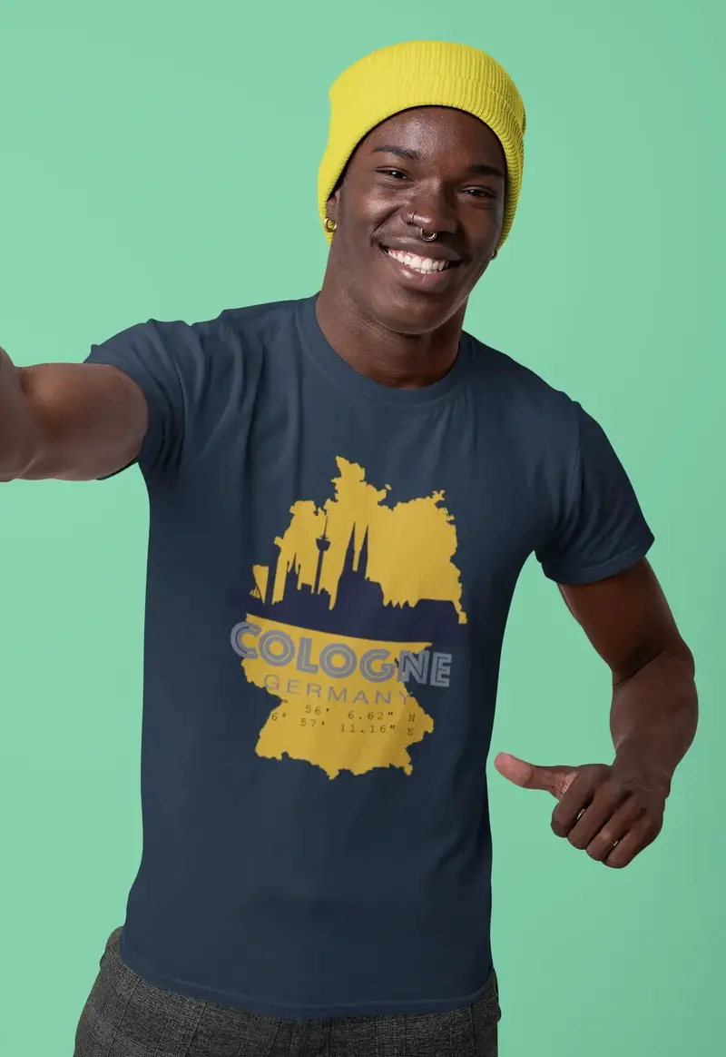 Men's Graphic T-Shirt Cologne Germany Idea Gift 1