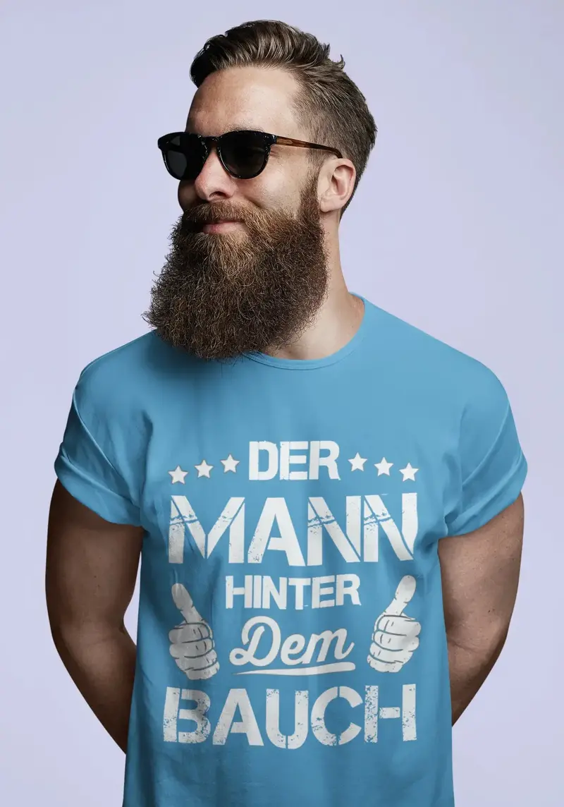 Men's Graphic T-Shirt Der Mann Hinter Dem Bauch Gift Idea 1