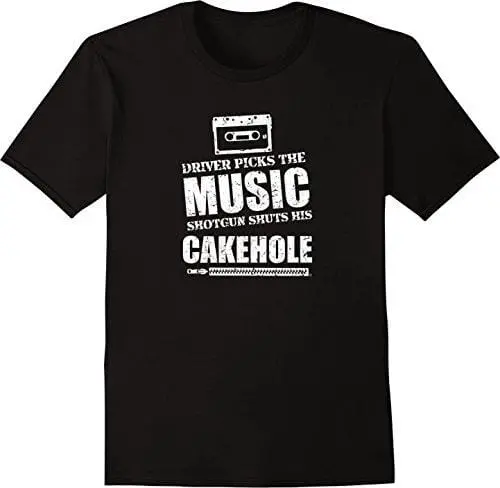 Men's Graphic T-Shirt Driver Picks The Music Shotgun Shuts Black Novelty Tshirt 1