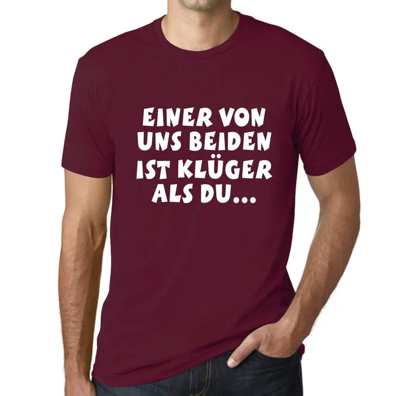 Men’S Graphic T-Shirt Einer Von Uns Beiden Ist Klüger Als Du Military Green Gift Idea 14