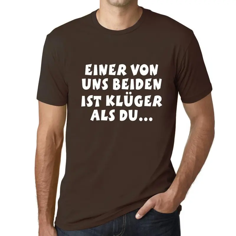 Men’S Graphic T-Shirt Einer Von Uns Beiden Ist Klüger Als Du Military Green Gift Idea 19