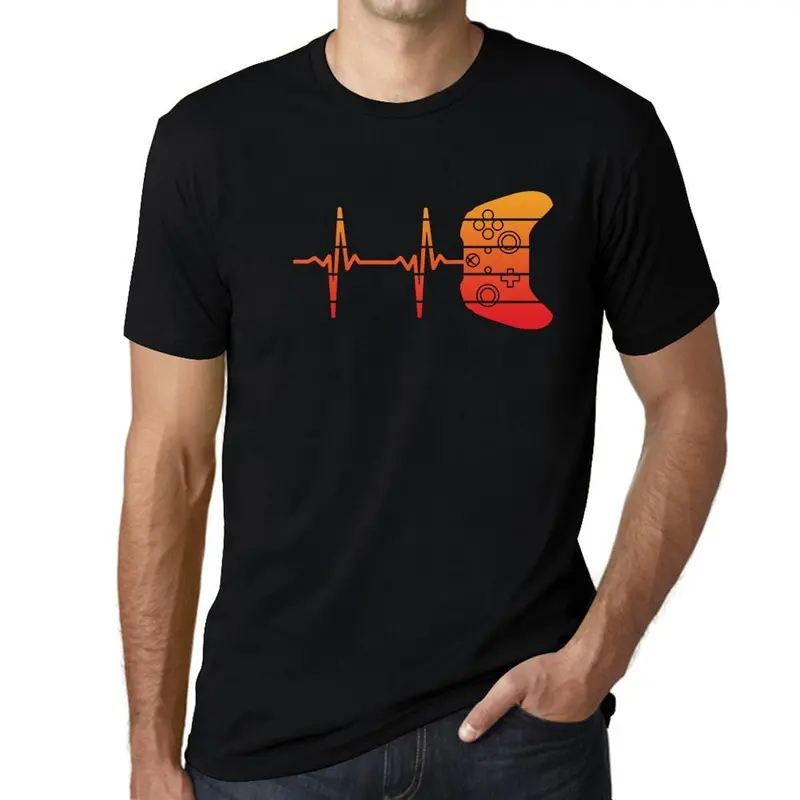 Men’S Graphic T-Shirt Gamer Heartbeat Esports Funny Gaming Gift Idea 1