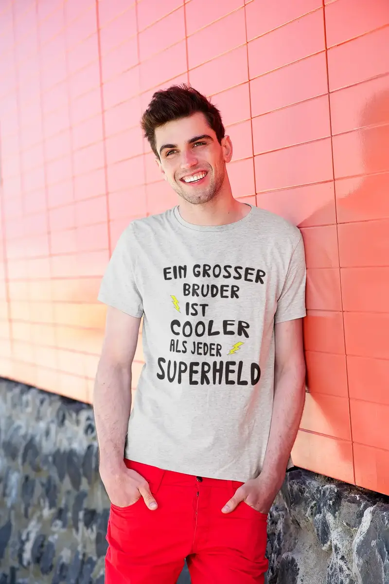 Men's Graphic T-Shirt Grosser Bruder Cooler Superheld Idea Gift 10
