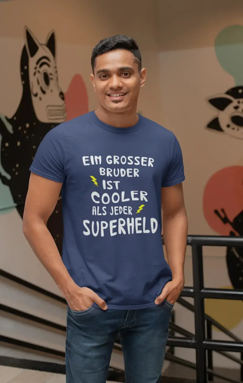 Men's Graphic T-Shirt Grosser Bruder Cooler Superheld Idea Gift 11