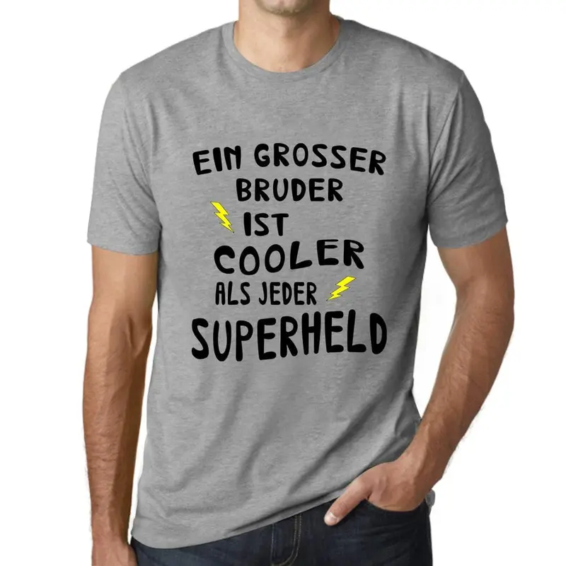 Men's Graphic T-Shirt Grosser Bruder Cooler Superheld Idea Gift 19