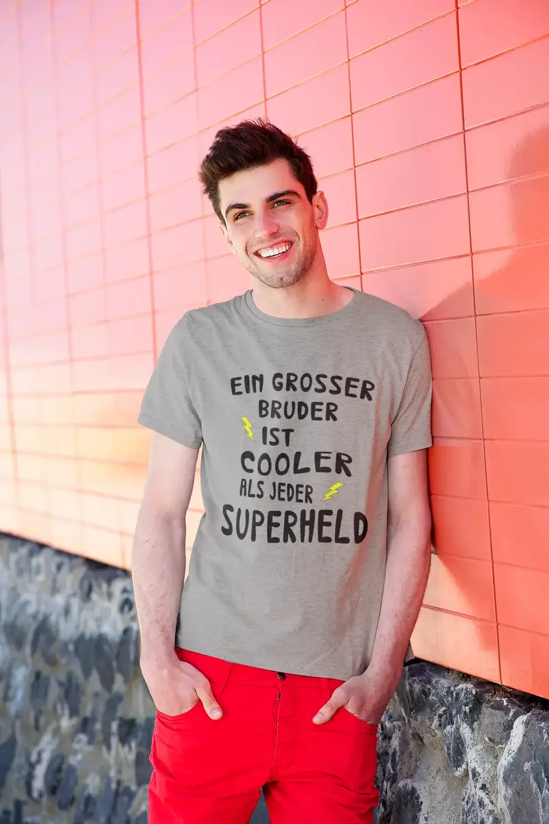 Men's Graphic T-Shirt Grosser Bruder Cooler Superheld Idea Gift 6