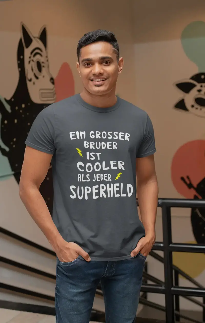Men's Graphic T-Shirt Grosser Bruder Cooler Superheld Idea Gift 7
