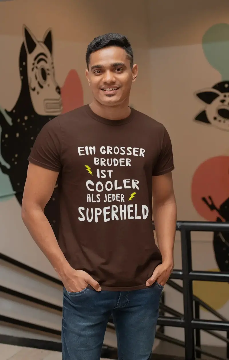 Men's Graphic T-Shirt Grosser Bruder Cooler Superheld Idea Gift 9