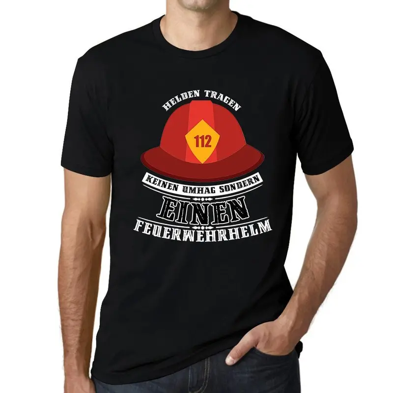 Men's Graphic T-Shirt Helden Trage Rot Feuerwehrhelm Gift Idea 1