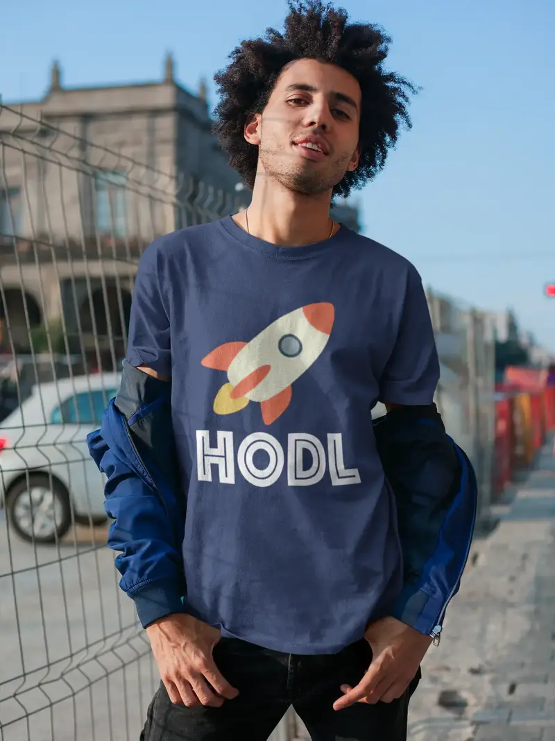 Men's Graphic T-Shirt Hodl To The Moon T-Shirt Crypto Tee Funny Traders Gift Idea 4