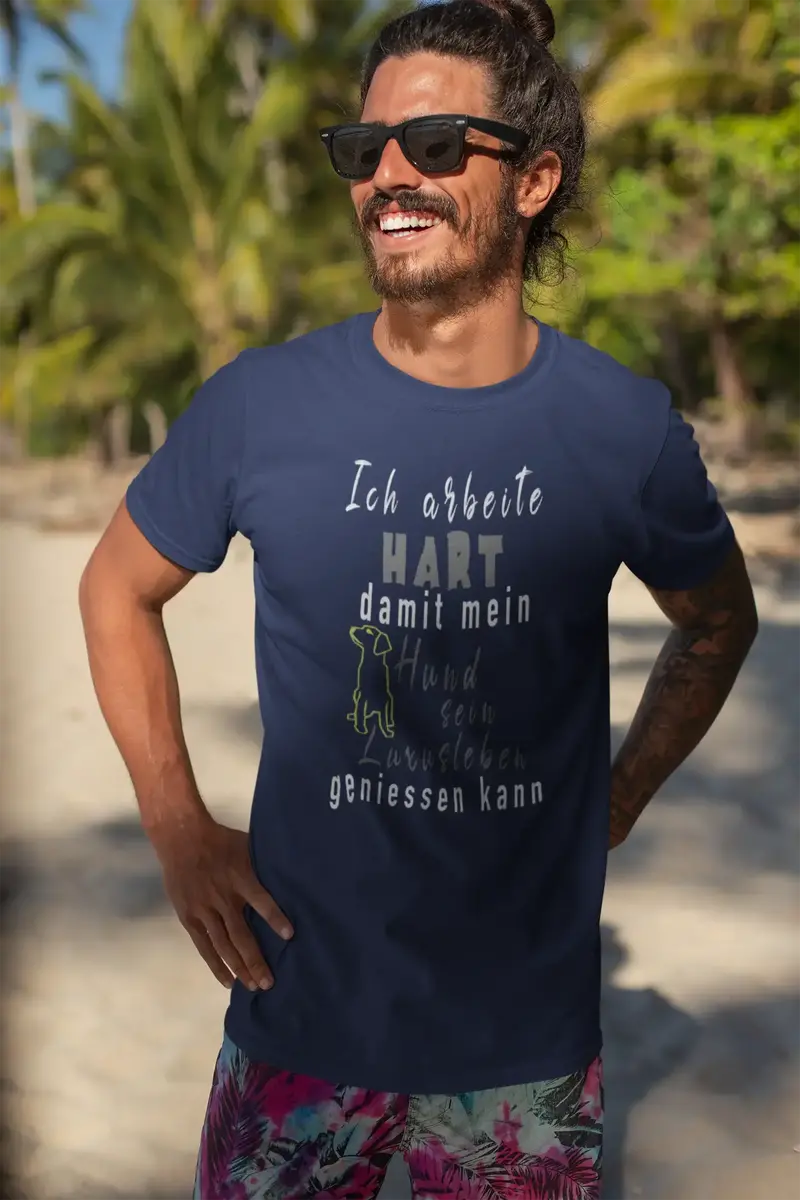 Men's Graphic T-Shirt Hund Luxusleben Idea Gift 1