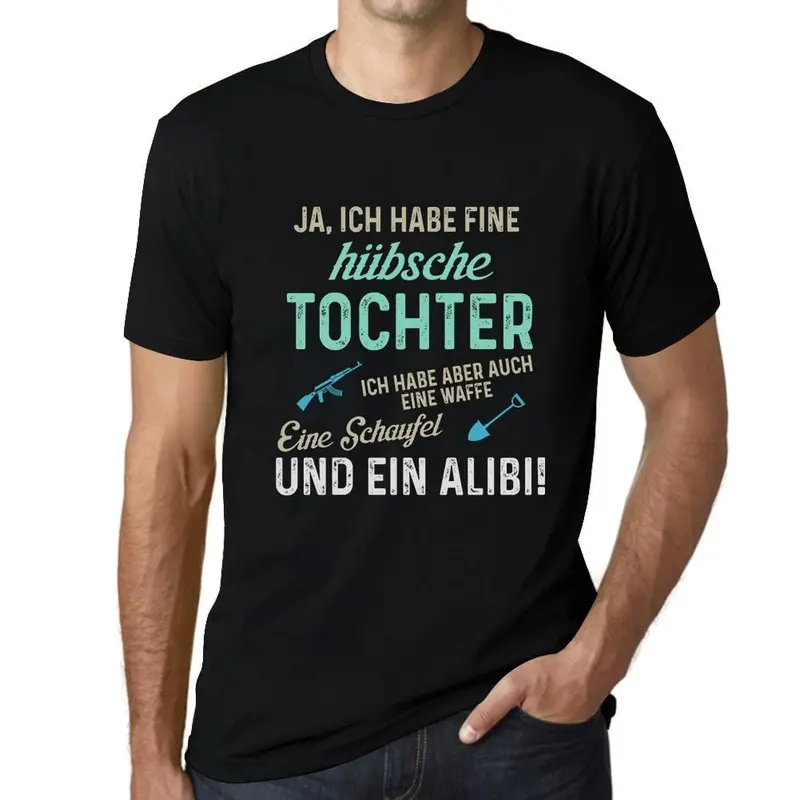 Men’S Graphic T-Shirt Ich Habe Eine Hübsche Tochter Gift Idea 3