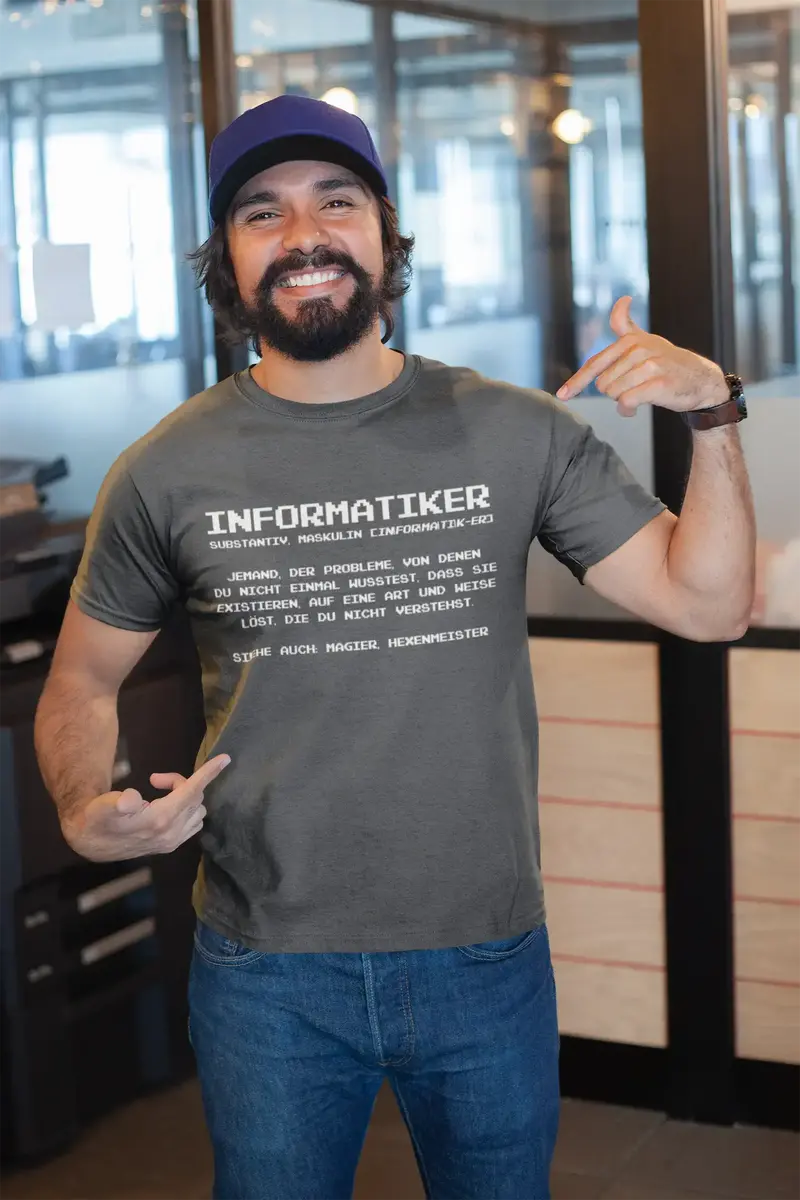 Men’S Graphic T-Shirt Informatiker Definition Gift Idea 1
