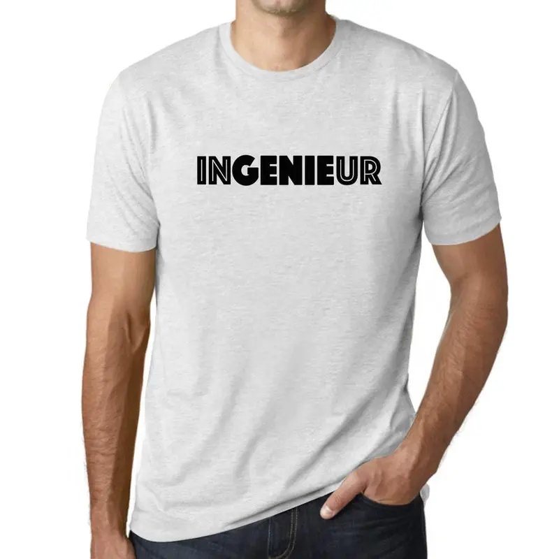 Men’S Graphic T-Shirt Ingenieur - Genie Technik Studium Vintage White Gift Idea 1