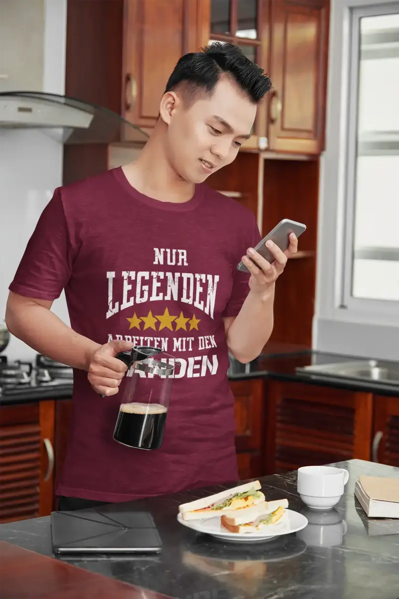 Men's Graphic T-Shirt Legenden Arbeiten Mit Den Handen Gift Idea 3