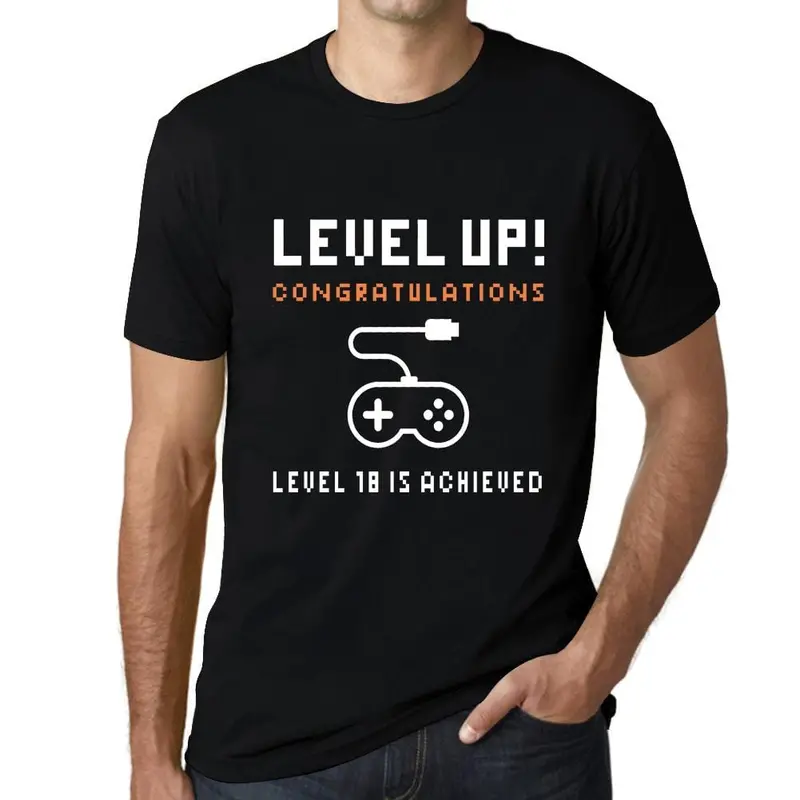 Men's Graphic T-Shirt Level Up! Level Achieved Gift Idea 11