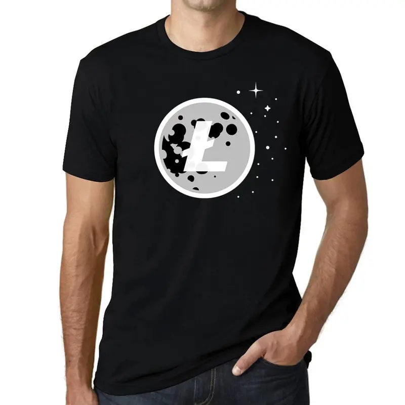 Men’S Graphic T-Shirt Litecoin Moon Logo Cryptocurrency Crypto Traders Gift Idea 1