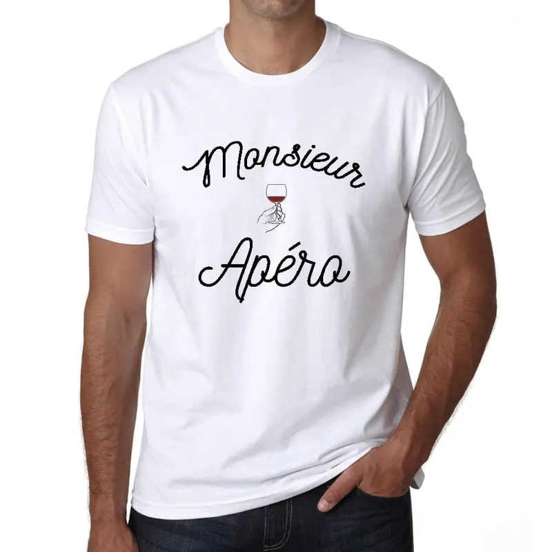 Men's Graphic T-Shirt Monsieur Apéro Idea Gift 1