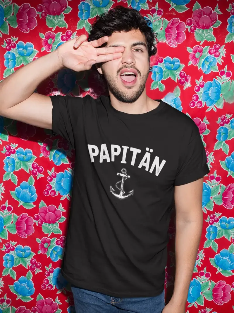 Men's Graphic T-Shirt Papitän Anker Idea Gift 1