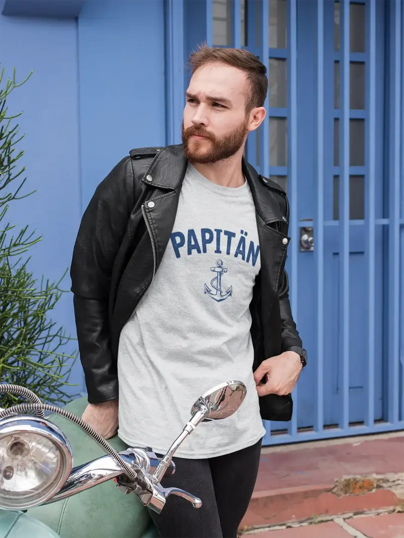 Men's Graphic T-Shirt Papitän Anker Idea Gift 10