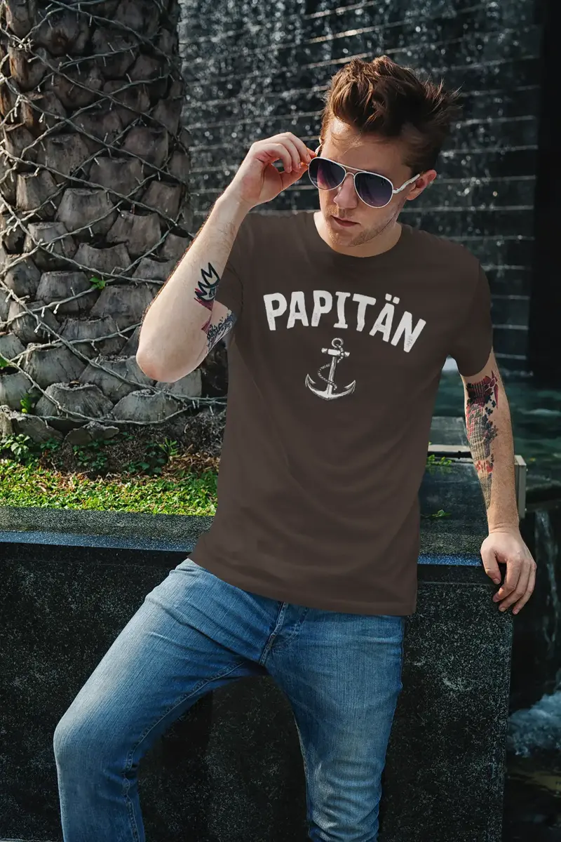 Men's Graphic T-Shirt Papitän Anker Idea Gift 5