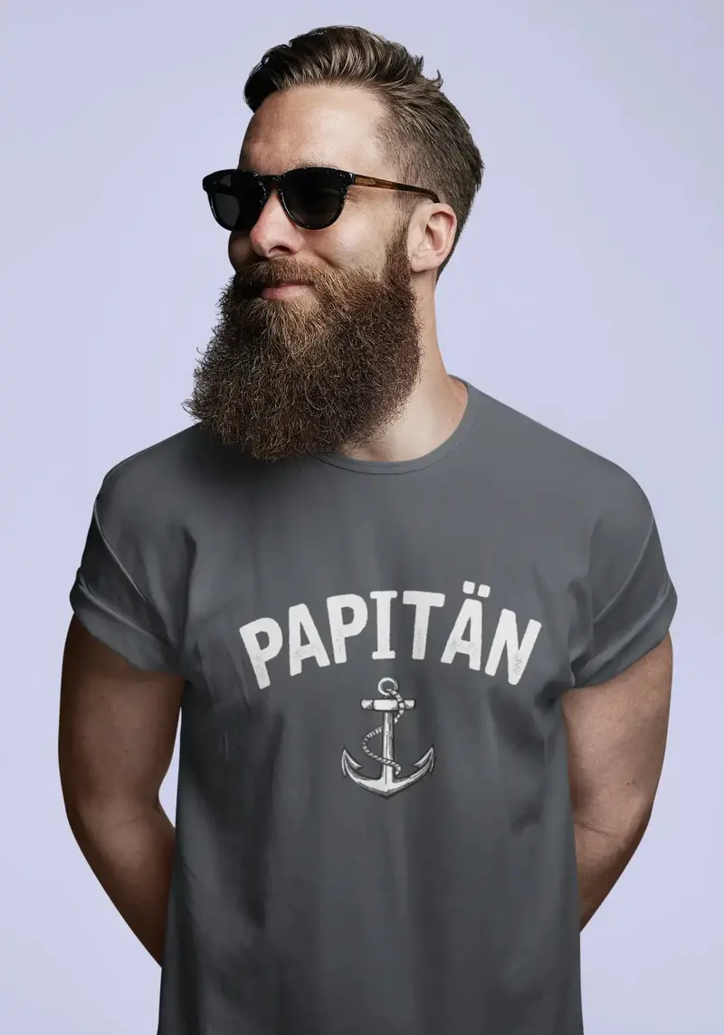 Men's Graphic T-Shirt Papitän Anker Idea Gift 9