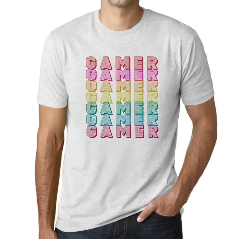 Men’S Graphic T-Shirt Retro Color Gamer T-Shirt Gaming Tee Funny Esports Gift Idea Military Green Gift Idea 7