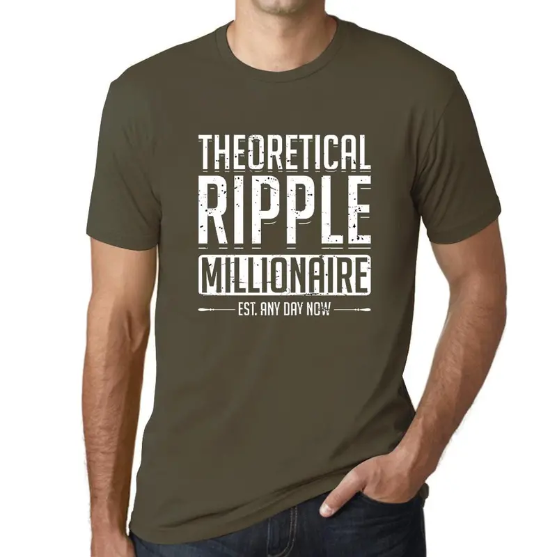 Men’S Graphic T-Shirt Ripple Millionaire Cryptocurrency Aqua Gift Idea 8