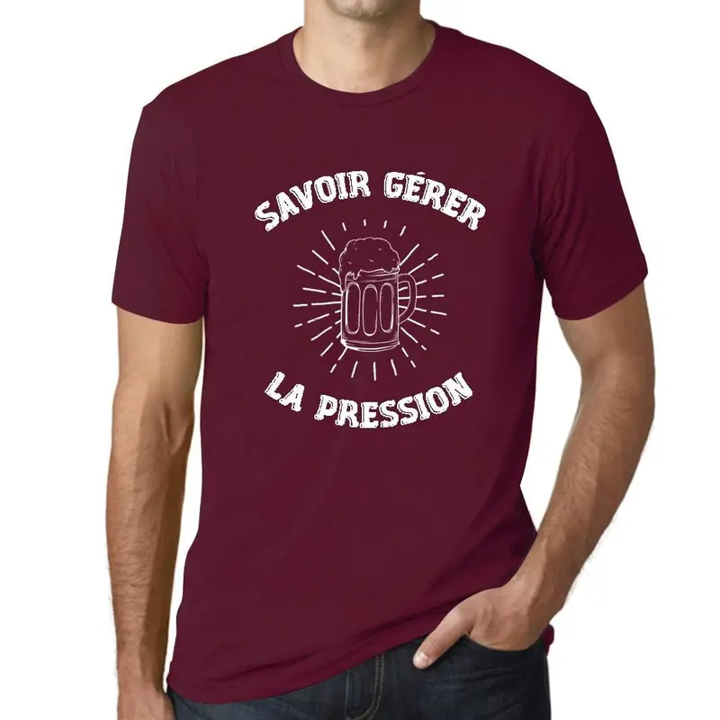Men's Graphic T-Shirt Savoir Gérer La Pression Idea Gift 16