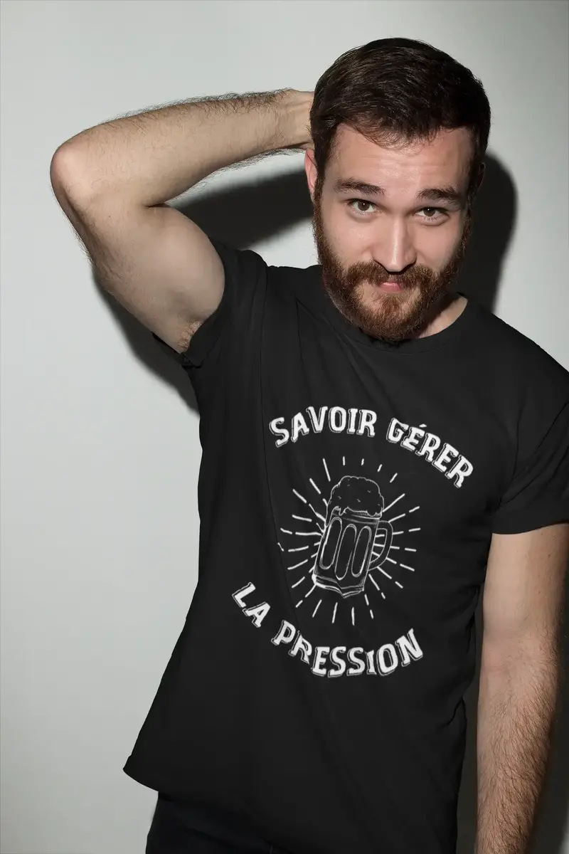 Men's Graphic T-Shirt Savoir Gérer La Pression Idea Gift 4
